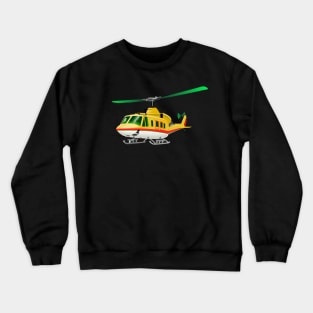 Bell 214ST Helicopter Crewneck Sweatshirt